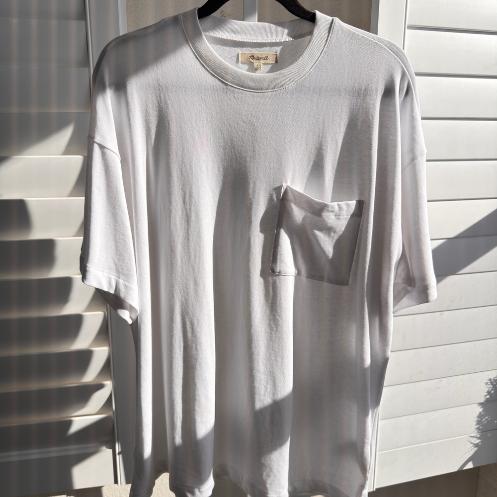 Madewell Classic White Tee with Pocket
